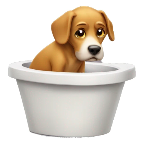 Dog peeing sticker
