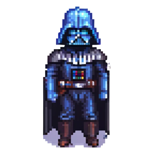Darth Vader pixel art style sticker