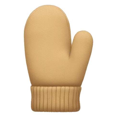 Beige mittens  sticker