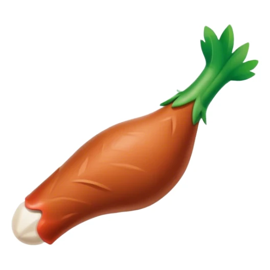 Make a poultry leg but green sticker