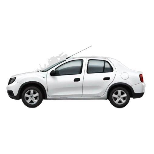 white car brand dacia sticker