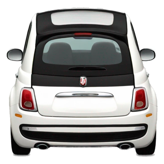 White fiat 500 sticker