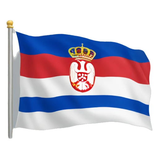 Serbia flag sticker