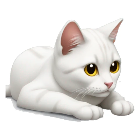 cat laying on laptop sticker