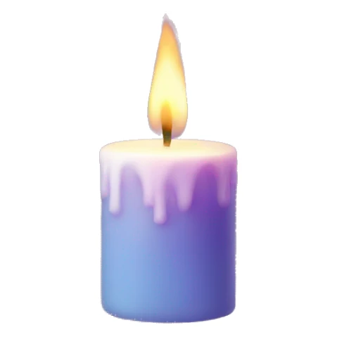 Aesthetic candle sticker