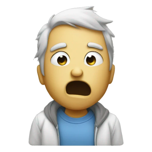 Human grossed out by noise sticker