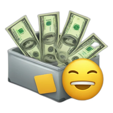 money transfer concept sticker