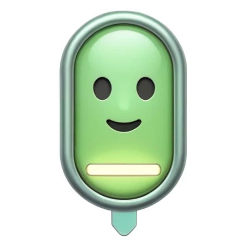 pin, pnned, light green sticker