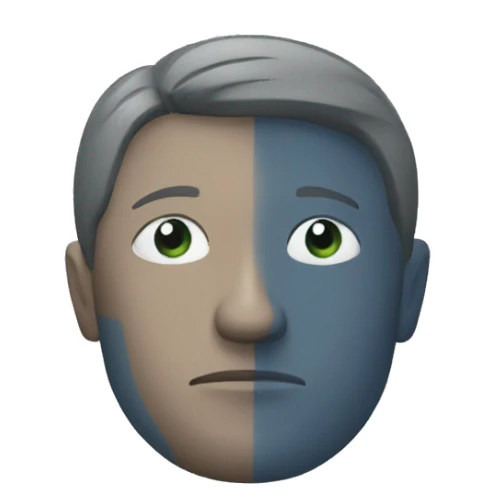 man dividing his attention and focus sticker