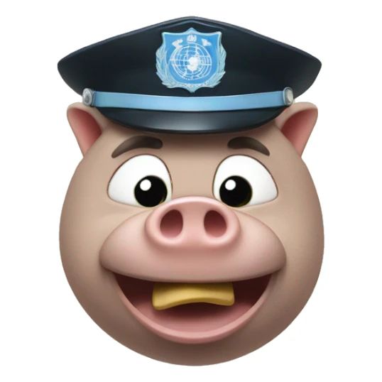 Un cochon policier  sticker