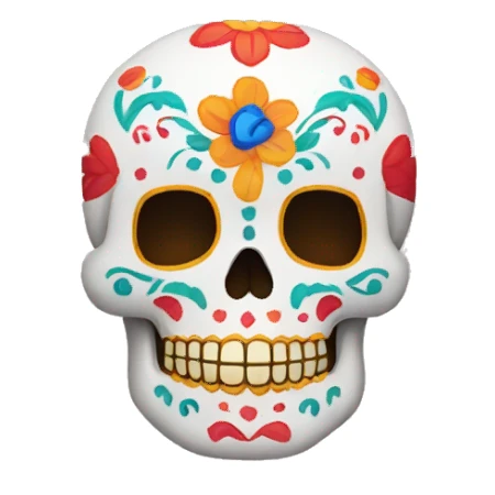 Calavera con color de Rusia sticker