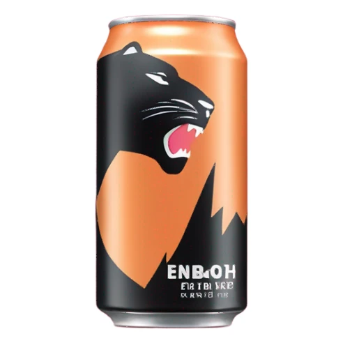 Peach Panther Energy Drink  sticker