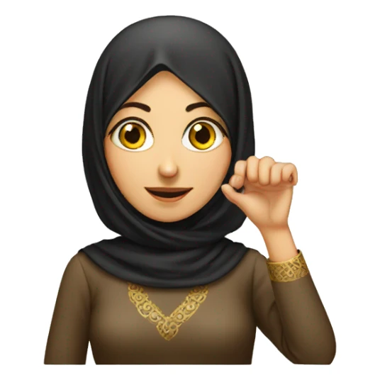 Wife Iranian with ring sticker