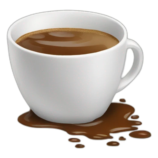 coffee spill sticker