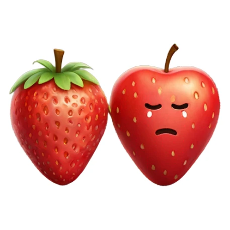 apple STRAWBERRY sticker