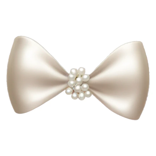 Bow with pearl sticker
