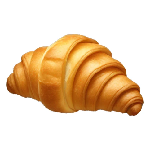 A croissant totaly Blue sticker