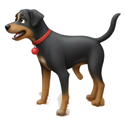 dog bowlling sticker