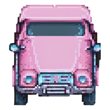 pink truck sticker