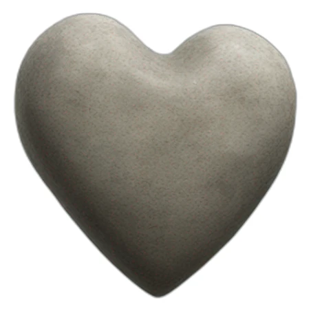 Stone Cairn heart sticker