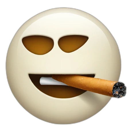 love emoji smoking sticker