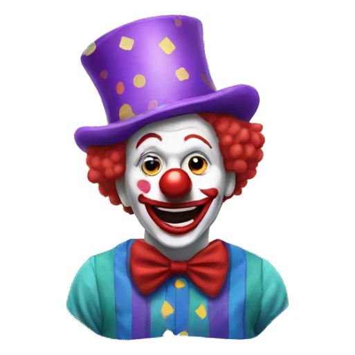 Clown sticker