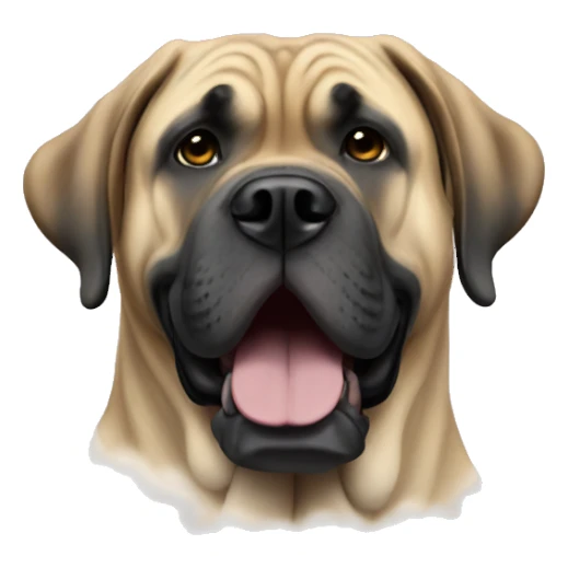 English mastiff waving from heaven sticker