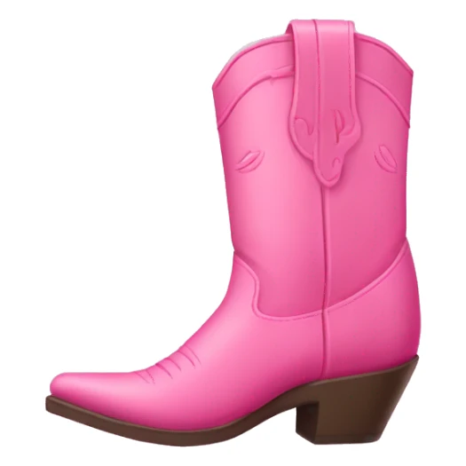 Coquette pink cowboy boot sticker