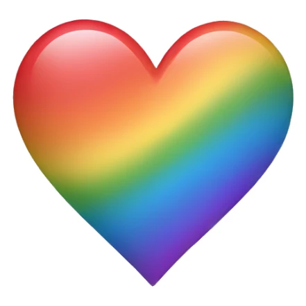 Rainbow Heart  sticker