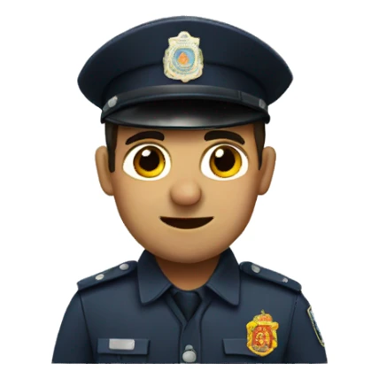 A Spanish policeman sticker