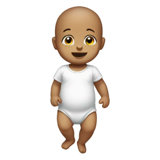 Baby standing on one hand  sticker