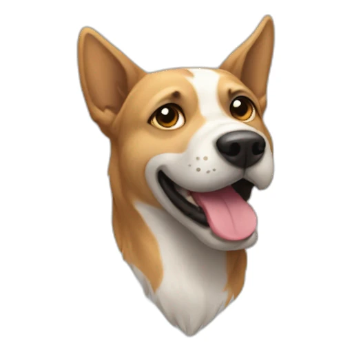 un perro enojado  sticker