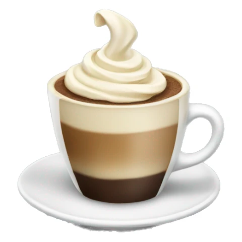 Coffee with cream sticker