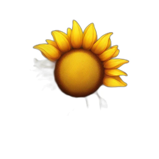 Sunflower on fire sticker