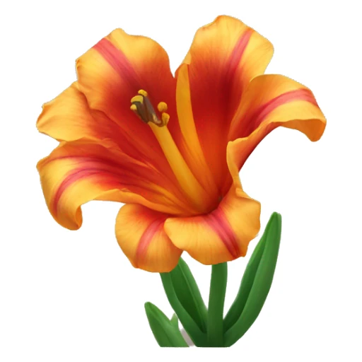 African tulip flower sticker