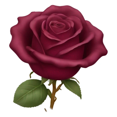 Burgundy rose sticker