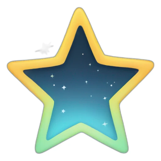 half a star sticker