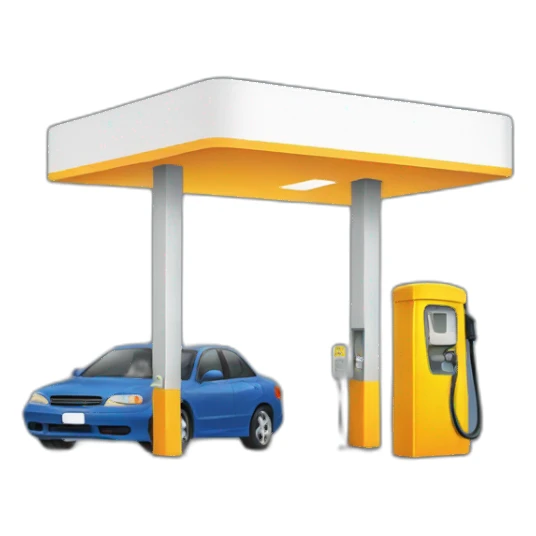 parking at the gas station  sticker