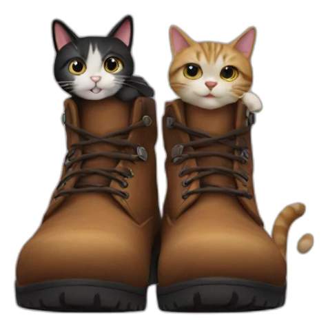 boots and cats sticker