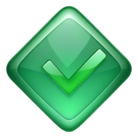 green checkmark symbol sticker
