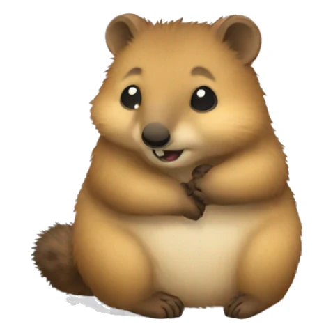 Quokka hugging sticker