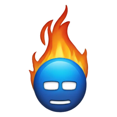 microsoft logo on fire sticker