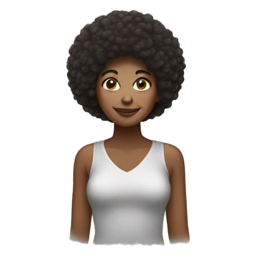 woman with Afro  sticker