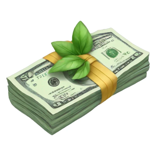 bundle of money sticker
