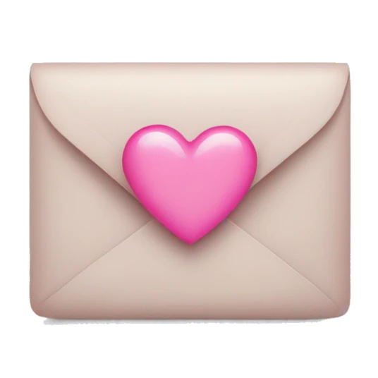 whithe letter with a pink heart in the middle  sticker