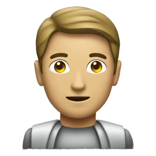 man with a encryption logo sticker