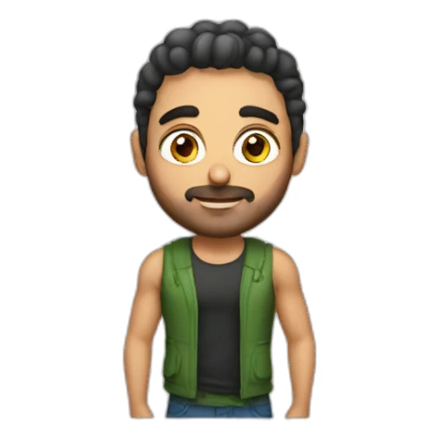 greek vegan guy sticker