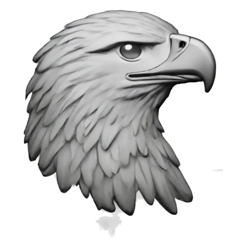 eagle silver coin sticker
