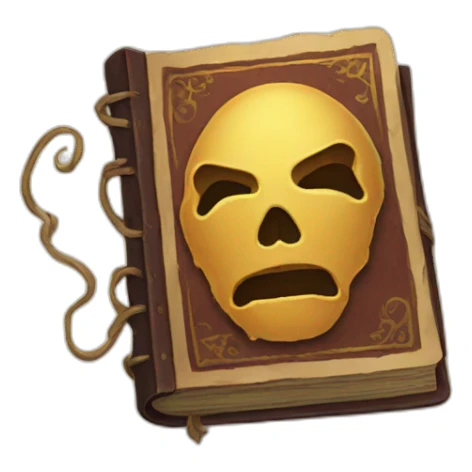 A grimoire book sticker