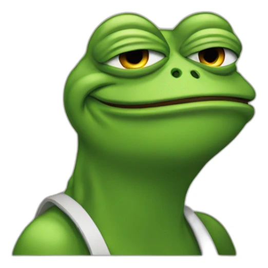 pepe long on bitcoin sticker